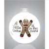 A Little Cookie is in the Oven Glass Christmas Ornament New Baby Made in the USA view 1