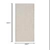 Nourison Home Courtyard Ivory Silver 2'2" x 8' Area Rug - Easy Clean, Non Shedding, Bed Room, Living Room, Dining Room, Kitchen (8' Runner) view 2
