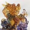 Amore Jewell Bring Wealth Kirlin and Dragon Turtle, Colored Glaze Glass (Liuli Crystal Glass) view 3