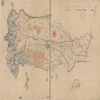 18" x 24" 1902 Map Anyang County