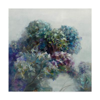 Trademark Fine Art Abstract Hydrangea by Danhui NAI, 18x18-Inch