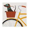 Trademark Fine Art Beach Bums Dachshund Bicycle I by Michael Mullan, 18x18-Inch view 1