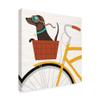 Trademark Fine Art Beach Bums Dachshund Bicycle I by Michael Mullan, 18x18-Inch view 2
