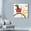 Trademark Fine Art Beach Bums Dachshund Bicycle I by Michael Mullan, 18x18-Inch view 3