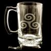 Triskelion Clear Glass Stein  27 oz Personalized Glass Mug view 4