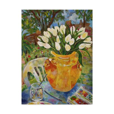Trademark Fine Art Artists Tulips by Lorraine Platt, 35x47-Inch