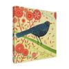 Trademark Fine Art Blackbird Portrait by Michelle Campbell, 18x18-Inch view 2