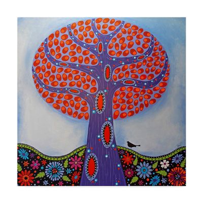 Trademark Fine Art Under The Apple Tree by Lynn Hughes, 18x18-Inch