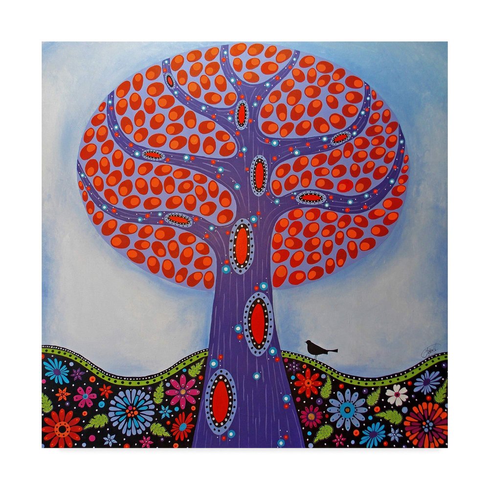 Trademark Fine Art Under The Apple Tree by Lynn Hughes, 18x18-Inch