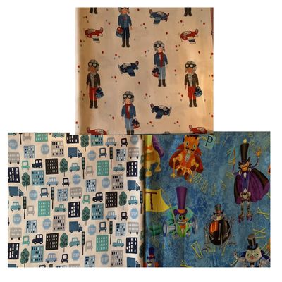 Aunt Sandy's Sewing Lap Weighted Blanket, 5 lbs and Various Prints, Aviator, Airplanes, City, Vehicles, Robots, Washable