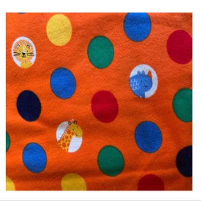 Aunt Sandy's Sewing Lap Weighted Blanket with Zoo Animals and 5 lbs, Child, Washable, Flannel, dots