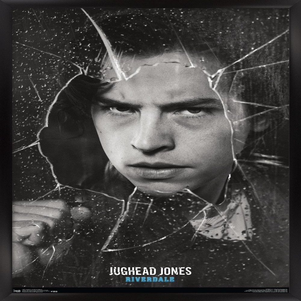Trends International Riverdale - Shattered Jughead Wall Poster, 22.375" x 34", Black Framed Version