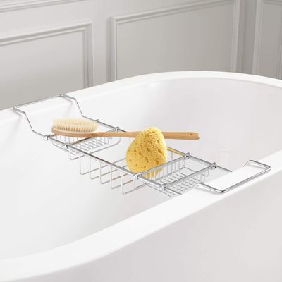 Signature Hardware 123695 Nottingham Brass Tub Caddy