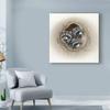 Trademark Fine Art Raccoons in Hole by Peggy Harris, 18x18-Inch view 3