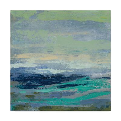 Trademark Fine Art Teal Wave I by Silvia Vassileva, 18x18-Inch