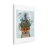 Trademark Fine Art Fox with Butterfly Bell Jar by Fab Funky, 16x24-Inch view 2
