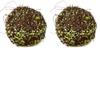 Natural Twig Balls with Green Sequin | 2 Balls | for Indoor Decor view 1