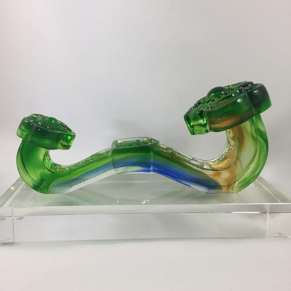 Auspicious Ru-Yi , Colored Glaze Glass (Liuli Crystal Glass)