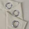 The House Of Emily Blackout Grommet Oyster Gray Curtains 118 Inch Long 96 Inch Wide Room Darkening Thermal Insulating Window Panels Drapes 2 Curtain Set 2 Tie Backs Included view 4
