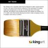 KINGART Original Gold 9750 Sky Wash Series, Premium Golden Taklon Multimedia Artist Brushes view 2