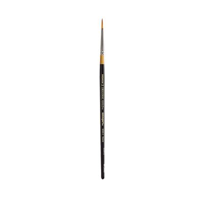 KINGART Premium Original Gold 9000-2 Round Series Artist Brush, Golden Taklon Synthetic Hair, Short Handle, for Acrylic, Watercolor, Oil and Gouache Painting, Size 2