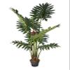 AMERIQUE 7' Exotic and Rare Tropical Philodendron Schott Arecaceae Tree Artificial Silk Plant with UV Protection, with Nursery Plastic Pot, Feel Real Technology, Super Quality, 7 Feet Green view 1