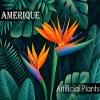 AMERIQUE 7' Exotic and Rare Tropical Philodendron Schott Arecaceae Tree Artificial Silk Plant with UV Protection, with Nursery Plastic Pot, Feel Real Technology, Super Quality, 7 Feet Green view 4