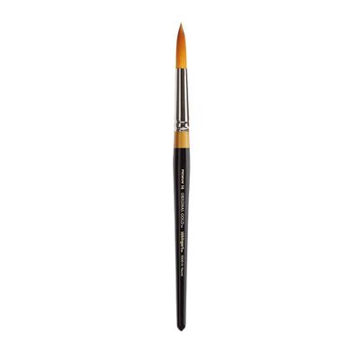 KINGART Premium Original Gold 9000-14 Round Series Artist Brush, Golden Taklon Synthetic Hair, Short Handle, for Acrylic, Watercolor, Oil and Gouache Painting, Size 14