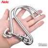Alele Swiveling Meat Hook,10mm Heavy Duty Stainless Steel Processing Butcher Hooks - Large Fish,Hunting,Carcass Hanging Hook Pack of 2 (13inch Swiveling Meat Hook) view 2