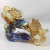 Amore Jewell Wealthy Life Golden Toad and Peony - CAI Fu Ren Sheng, Colored Glaze Glass (Liuli Crystal Glass) view 1