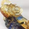 Amore Jewell Wealthy Life Golden Toad and Peony - CAI Fu Ren Sheng, Colored Glaze Glass (Liuli Crystal Glass) view 3