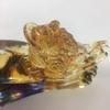 Amore Jewell Wealthy Life Golden Toad and Peony - CAI Fu Ren Sheng, Colored Glaze Glass (Liuli Crystal Glass) view 4