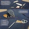 Claypron, BLUE DENIM, the original split overlapped apron for potters, chefs, gardeners, artists, men and women view 3