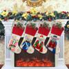 DearSun Set of 4 Personalized Christmas Stockings,Customized Stockings with Exquisite Embroidery Names, Lovely Mouse King Nutcrackers Figures, Quality Linen Stockings for Family Decor view 4