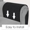 Joywell Remote Caddy Couch Remote Control Holder for Recliner Sofa Armrest Organizer Non Slip Arm Chair Caddie with 6 Pocket Storage for Magazine, Tablet, Phone, iPad, Black view 4