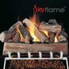 Skyflame 18-inch Fireplace Log Grate with Dual Burner Pan and Connection Kit for Natural Gas, 304 Stainless Steel view 2