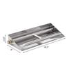 Skyflame 18-inch Fireplace Log Grate with Dual Burner Pan and Connection Kit for Natural Gas, 304 Stainless Steel view 3