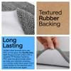 GORILLA GRIP Bath Rug Mat 60x24, Thick Soft Absorbent Chenille, Quick Dry Microfiber Mats, Rubber Backing Washable Shower Floor Rugs, Bathmat Runner, US Designed Bathroom Home Decor Accessories Grey view 3