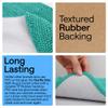 GORILLA GRIP Bath Rug Mat 60x24, Thick Soft Absorbent Chenille, Quick Dry Microfiber Mats, Rubber Backing Machine Washable Shower Floor Rugs, Bathmat Runner, Bathroom Home Decor Accessories, Turquoise view 3