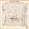 16" x 24" 1901 Map Shopping Guide to Philadelphia Showing Location Department Stores Hotels Railway Terminals & Ferries & Places Interest & Amusement view 1