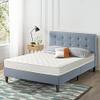 Best Price Mattress 6 Inch Tight Top Innerspring Mattress - Comfort Foam Top with Bonnell Spring Base, CertiPUR-US Certified Foam, Queen,White view 4