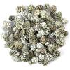 Factory Direct Craft Miniature Green Frosted Birch Cones Home Decor | 8 Ounces view 1
