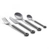 mono Ring Flatware Sets in Black, White, Blue and Grey (Grey, 4pc Set) view 2