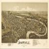 14" x 24" 1901 Map Sharpsville Mercer County Pennsylvania view 1