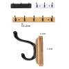 Panet Coat Rack entryway Coat RackCoat Rack with StorageWall Mounted Coat Rack with ShelfWooden Coat Rack view 3