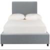 Safavieh Home Carter Contemporary Grey Linen Bed, Queen view 1