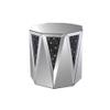 Benjara Benzara Octagonal Mirrored End Table, Clear, view 3