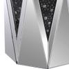 Benjara Benzara Octagonal Mirrored End Table, Clear, view 4