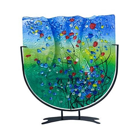 19" x 15" Fused Glass Vase, Large U Vase