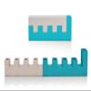 Traveling Hanukkah Menorah Made from Anodized Aluminum Custom colors Chanukiah view 1